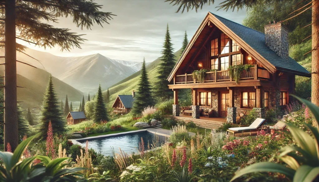 Mountain Cabins Designed with Wood and Natural Details