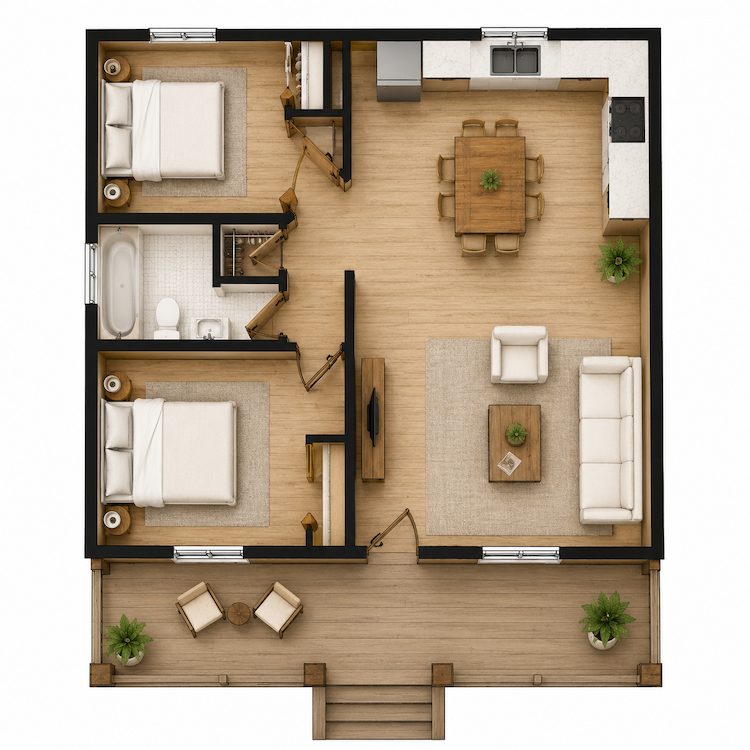 Farmhouse Small House Plans