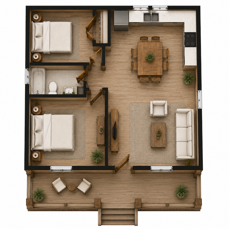 Farmhouse Small House Plans